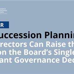 CEO Succession Planning