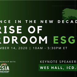Governance in the New Decade: The Rise of Boardroom ESG